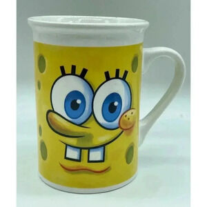 SpongeBob SquarePants‎ Coffee Mug Cup 2013 Viacom 2 Faces Franklin Candy Co